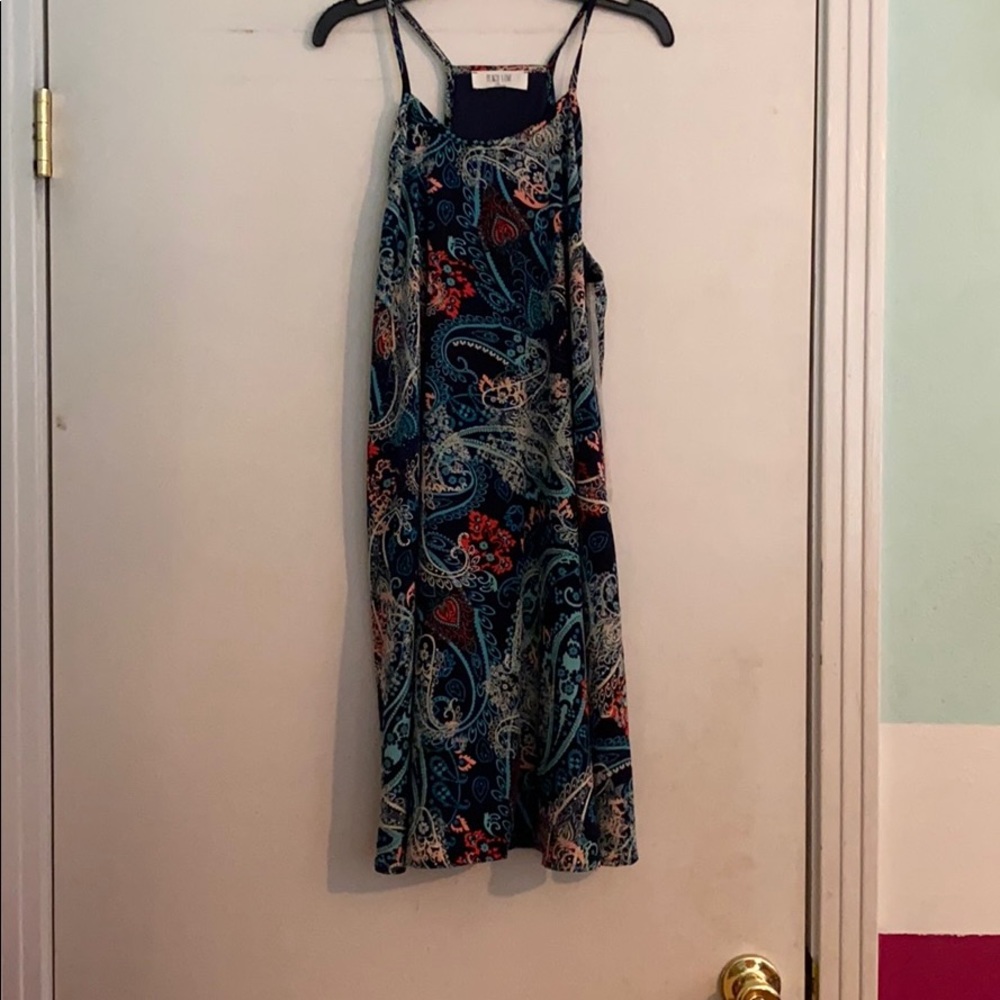 Paisley spaghetti strap dress